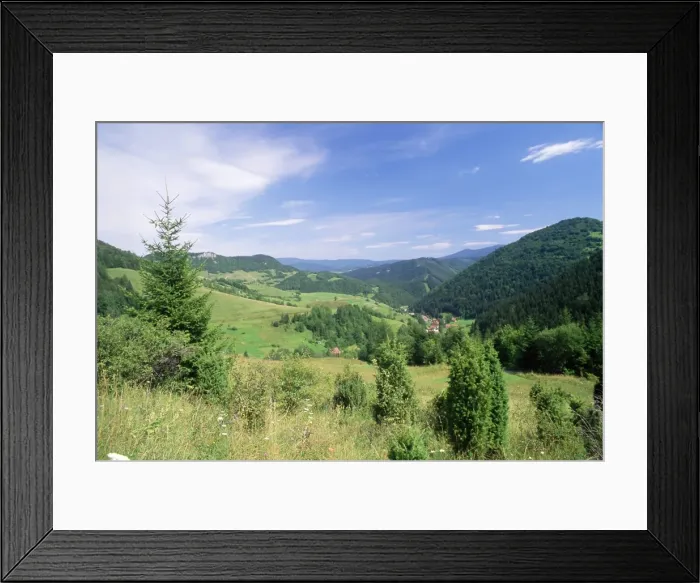 Framed Print : Valley scenery around village of Biela Framed Print : Valley scenery around village of Biela