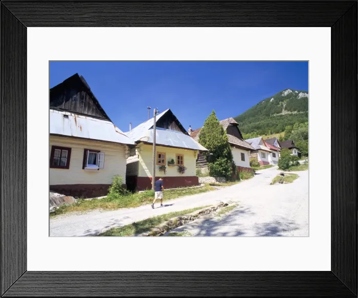 Framed Print : Unique village architecture of Vlkolinec village Framed Print : Unique village architecture of Vlkolinec village
