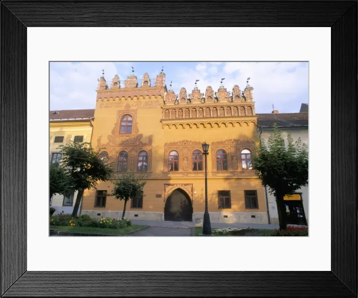 Framed Print : Renaissance Thurzov dom (house) dating from 1532 Framed Print : Renaissance Thurzov dom (house) dating from 1532