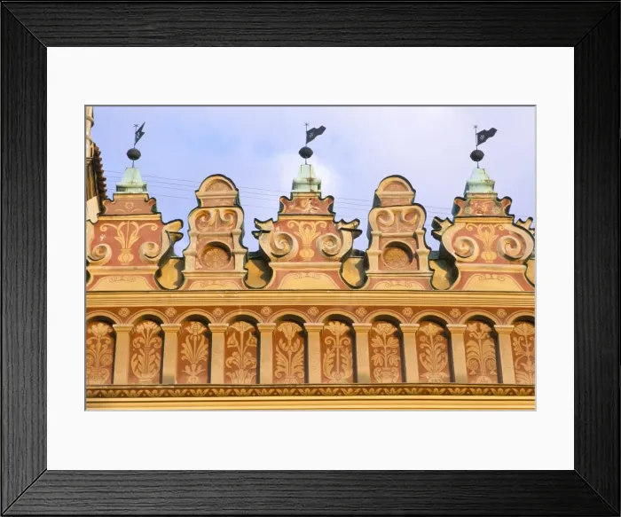 Framed Print : Detail of Renaissance Thurzov dom (house) facade Framed Print : Detail of Renaissance Thurzov dom (house) facade