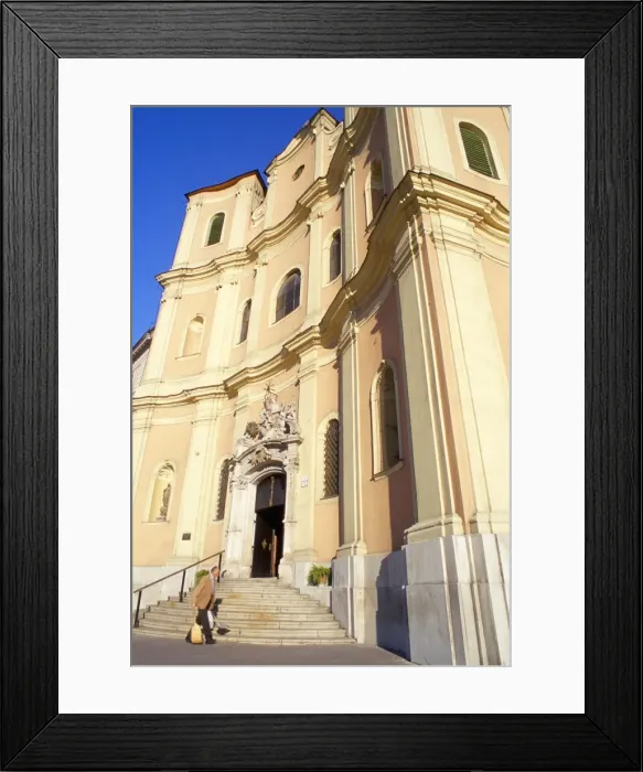 Framed Print : Citys finest Baroque church of Holy Trinity (Kostol Trinitarov) Framed Print : Citys finest Baroque church of Holy Trinity (Kostol Trinitarov)