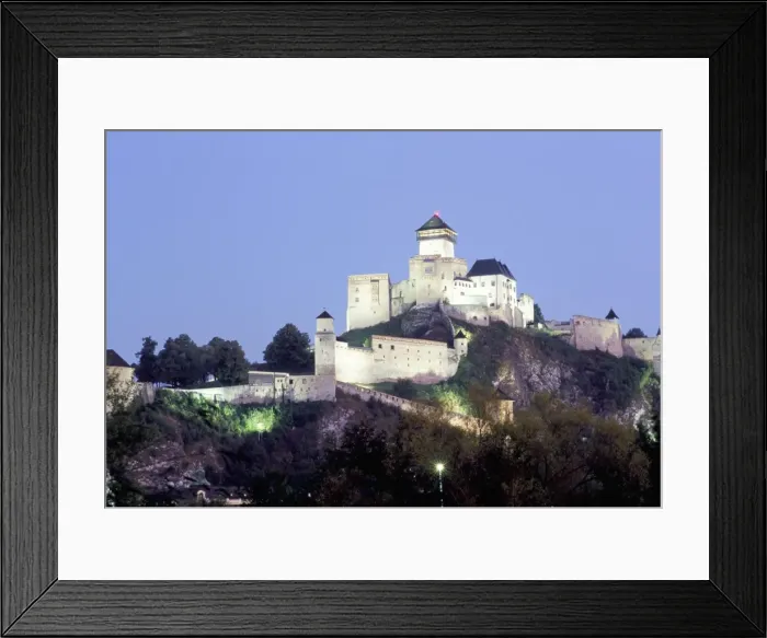 Framed Print : Gothic 15th century castle at dusk Framed Print : Gothic 15th century castle at dusk