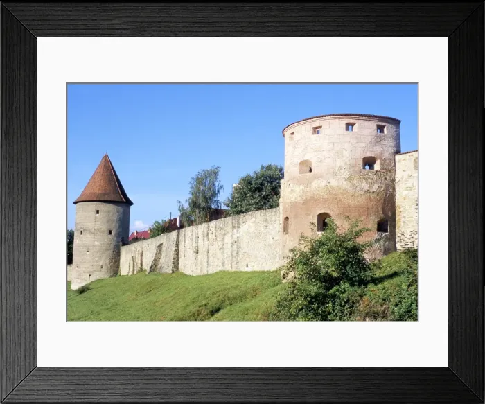 Framed Print : Some of Bardejovs Gothic 14th century bastions in Framed Print : Some of Bardejovs Gothic 14th century bastions in