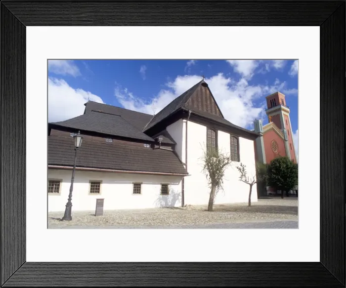 Framed Print : Wooden articulated church dating from 1717 Framed Print : Wooden articulated church dating from 1717
