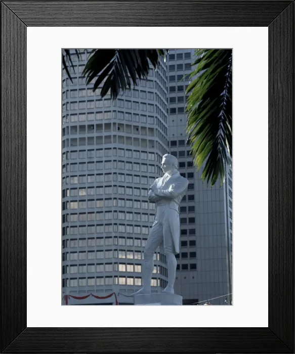 Framed Print : Raffles statue Framed Print : Raffles statue