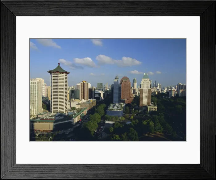 Framed Print : The Orchard Road district Framed Print : The Orchard Road district