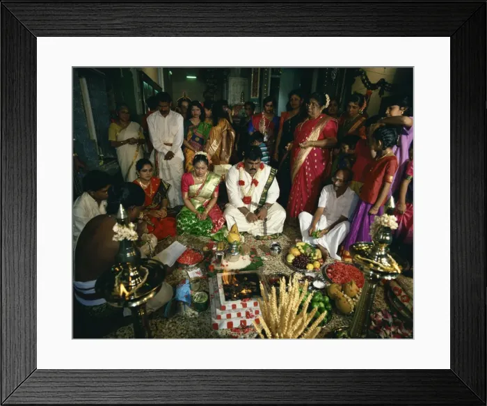 Framed Print : Traditional Hindu wedding Framed Print : Traditional Hindu wedding