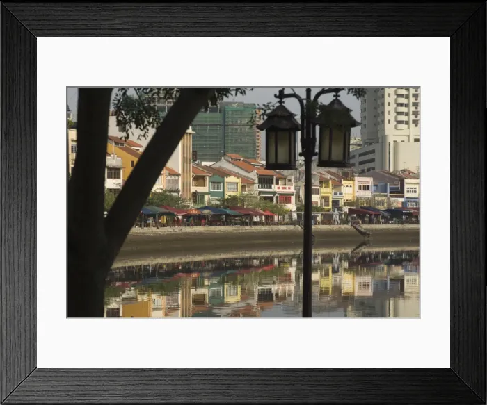 Framed Print : Boat Quay and the Singapore River Framed Print : Boat Quay and the Singapore River