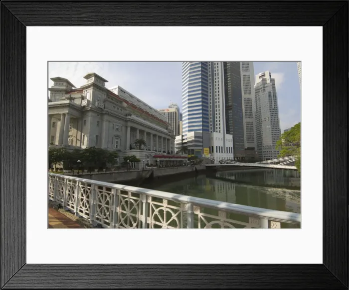 Framed Print : The Fullerton Hotel and the Financial District beyond