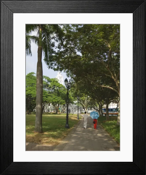 Framed Print : Walkers near the Padang Framed Print : Walkers near the Padang