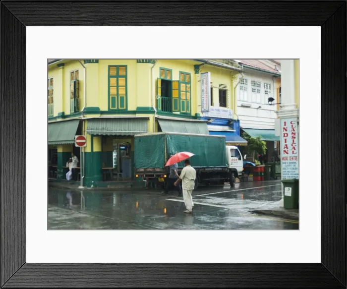 Framed Print : Rain storm