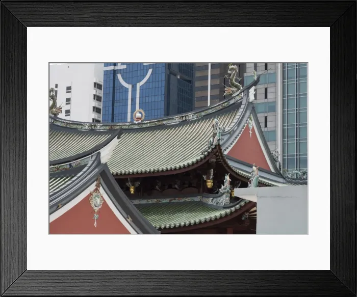 Framed Print : Temple roof detail