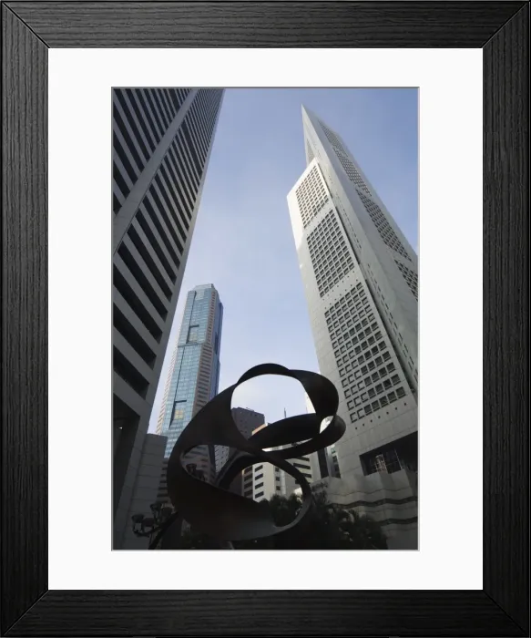 Framed Print : Raffles Place Framed Print : Raffles Place