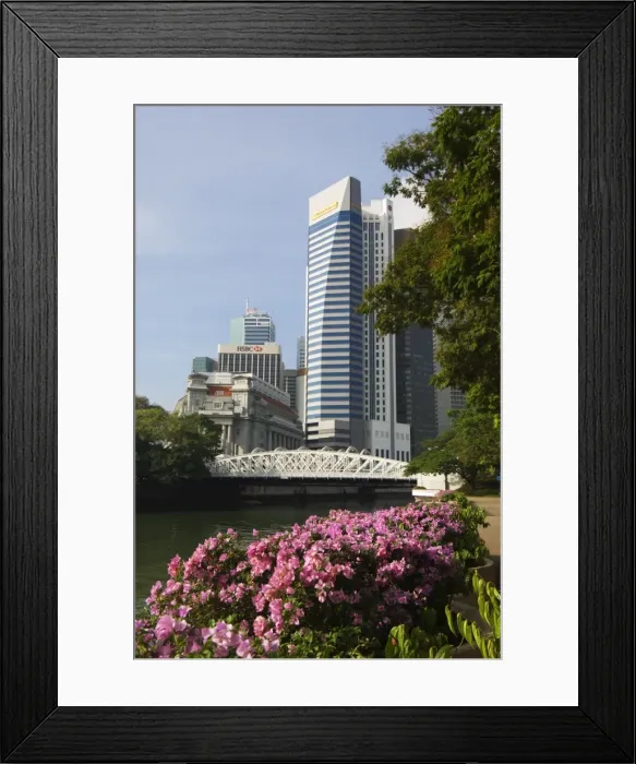 Framed Print : The Financial District from the Singapore River Framed Print : The Financial District from the Singapore River