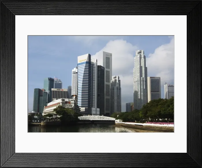 Framed Print : The Financial District from the Singapore River Framed Print : The Financial District from the Singapore River