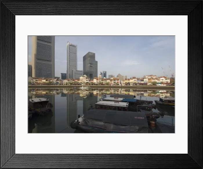 Framed Print : Boat Quay, Singapore Framed Print : Boat Quay, Singapore