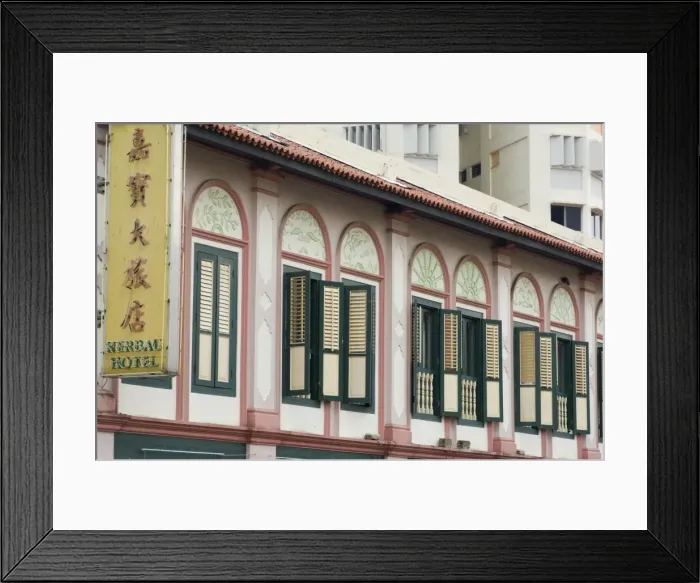 Framed Print : Shutters in Little India Framed Print : Shutters in Little India