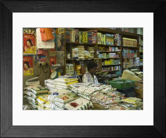 Framed Print : Shop, Little India Framed Print : Shop, Little India
