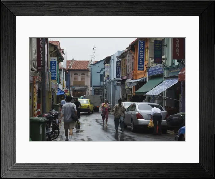 Framed Print : Street in Little India Framed Print : Street in Little India