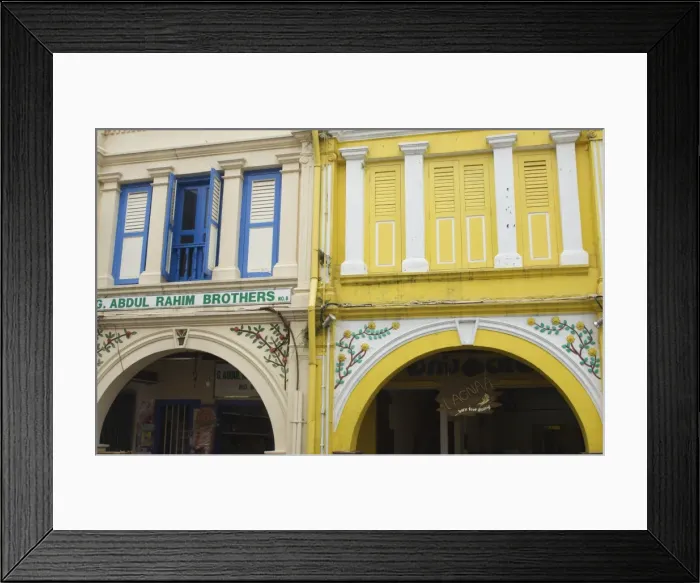 Framed Print : Shop houses in Little India Framed Print : Shop houses in Little India