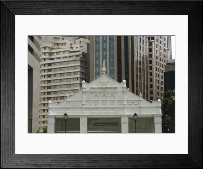 Framed Print : Raffles Place MRT metro station Framed Print : Raffles Place MRT metro station