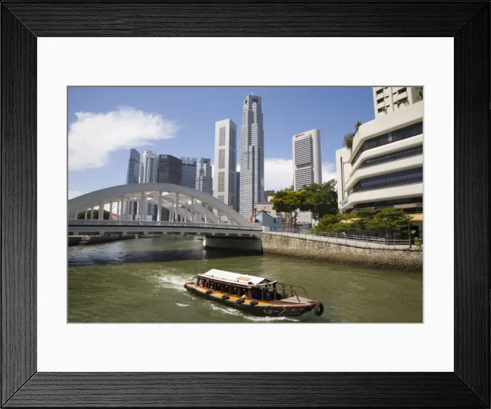 Framed Print : Bumboat river taxi and Elgin Bridge Framed Print : Bumboat river taxi and Elgin Bridge