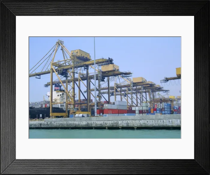 Framed Print : Containers on the docks Framed Print : Containers on the docks
