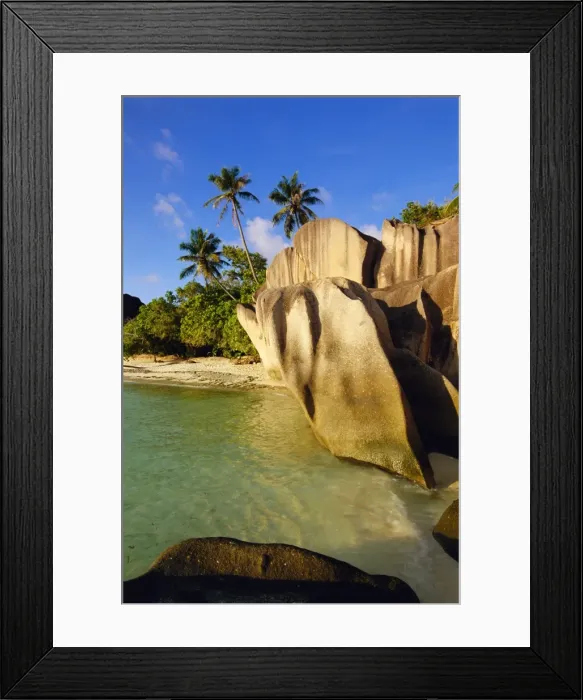 Framed Print : Anse Source d Argent Beach Framed Print : Anse Source d Argent Beach