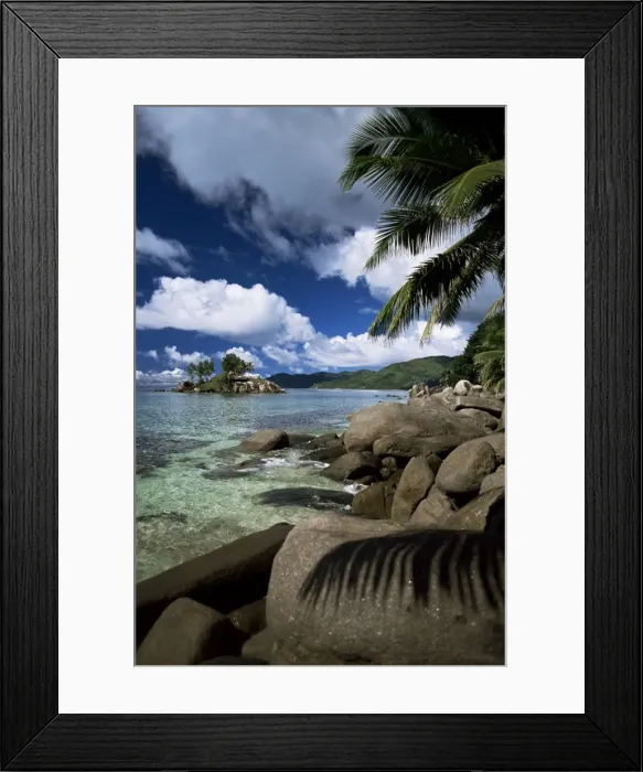 Framed Print : Coast, island of Mahe Framed Print : Coast, island of Mahe