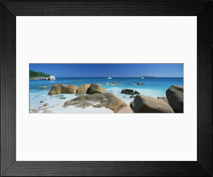 Framed Print : Tropical beach scene Framed Print : Tropical beach scene