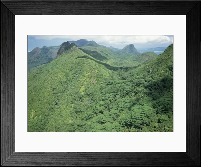 Framed Print : Aerial view of Morne Seychellois Framed Print : Aerial view of Morne Seychellois