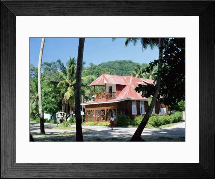Framed Print : Large house in village Framed Print : Large house in village