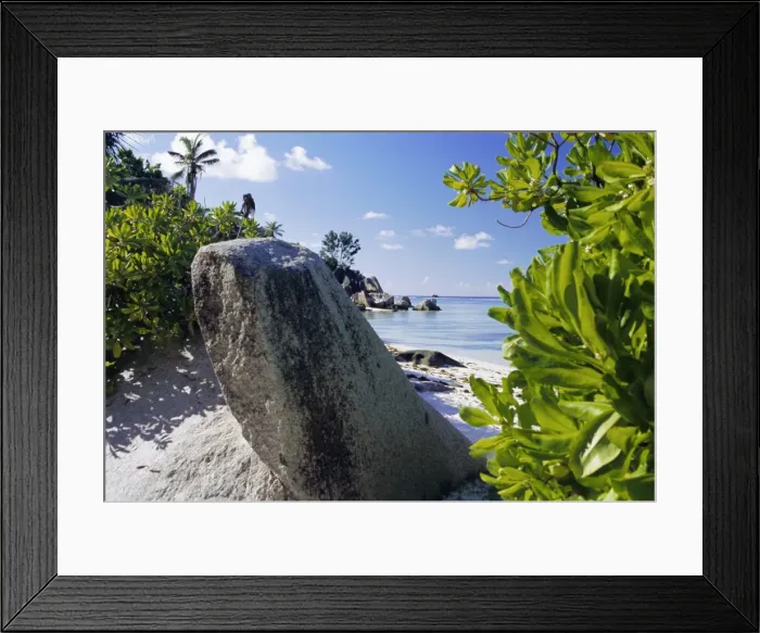 Framed Print : Beach, Anse Source d Argent Framed Print : Beach, Anse Source d Argent