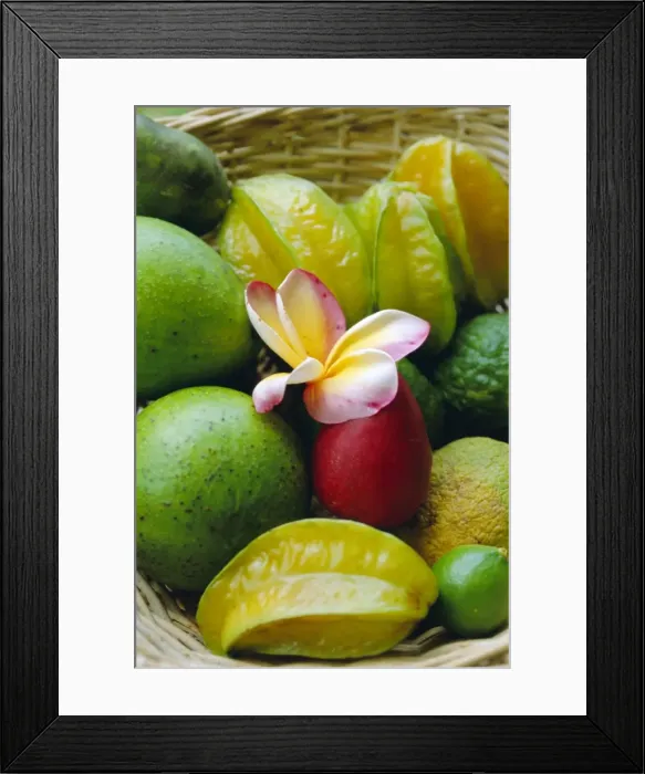 Framed Print : Orchid and fruit Framed Print : Orchid and fruit