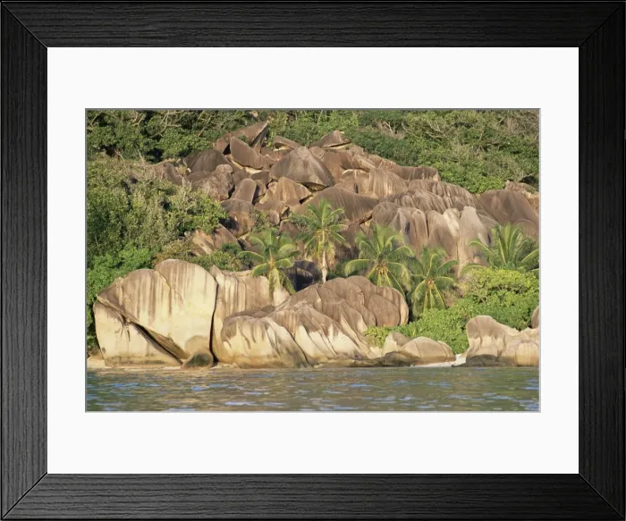Framed Print : Plage de Source d Argent Framed Print : Plage de Source d Argent