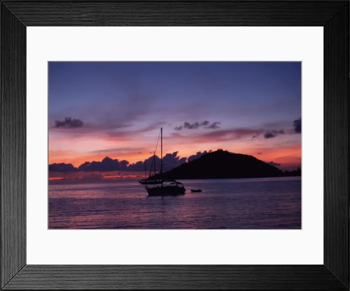 Framed Print : Sunset, Ile Therese (Therese island) Framed Print : Sunset, Ile Therese (Therese island)