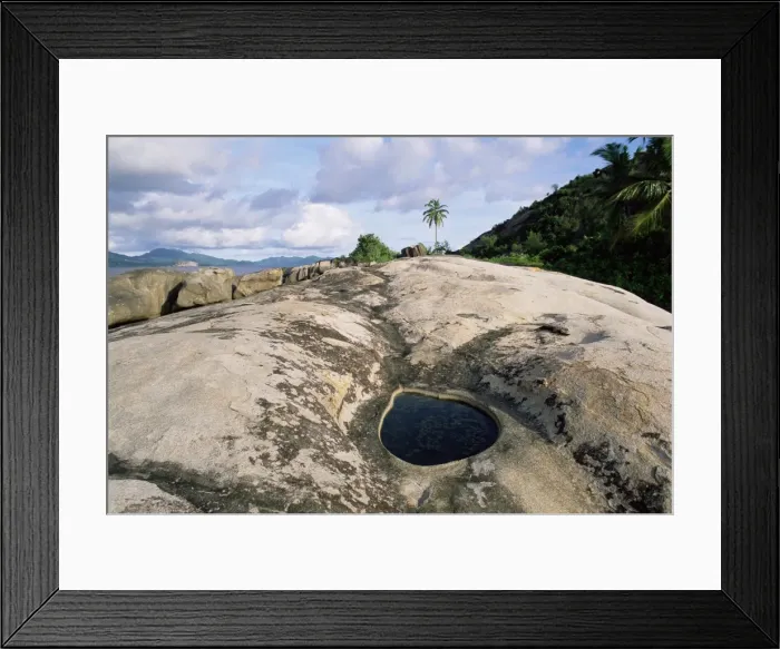 Framed Print : Small pool on rock Framed Print : Small pool on rock