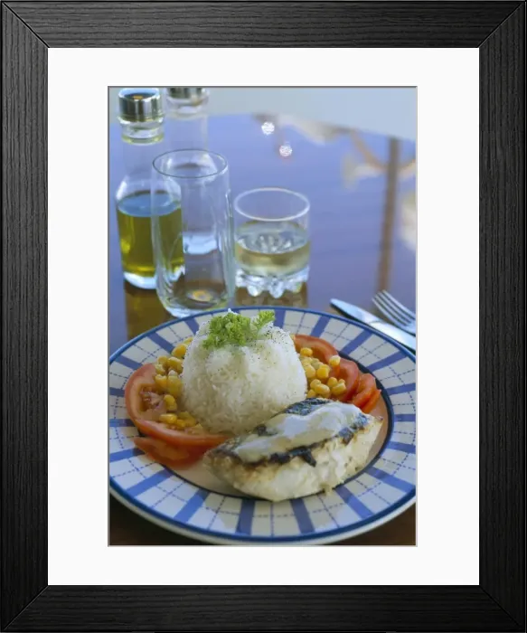 Framed Print : Food and drink on board a catamaran Framed Print : Food and drink on board a catamaran