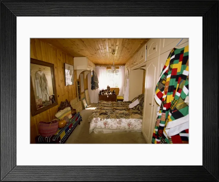 Framed Print : Nelson Mandelas modest bedroom in his Soweto home Framed Print : Nelson Mandelas modest bedroom in his Soweto home