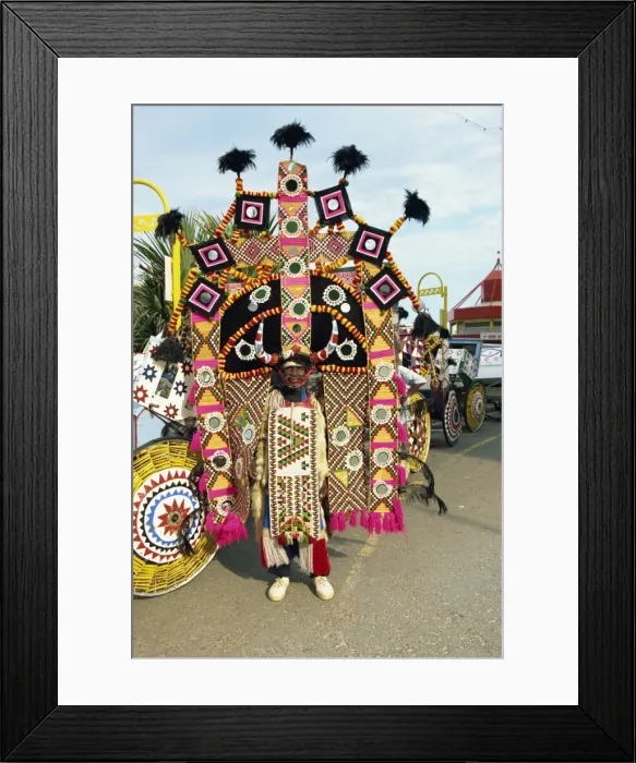 Framed Print : Drivers dress to pull rickshaws up Durbans Marine Parade Framed Print : Drivers dress to pull rickshaws up Durbans Marine Parade