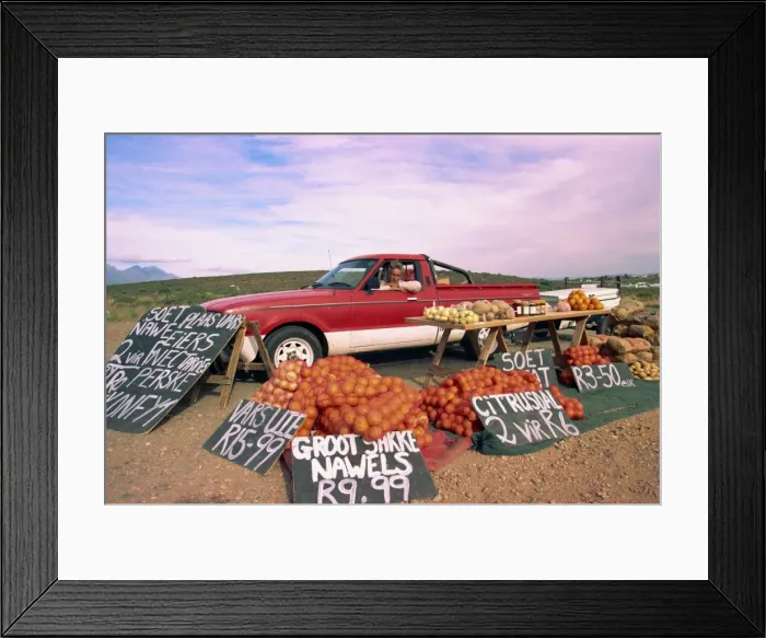 Framed Print : Highway fruit vendor Framed Print : Highway fruit vendor