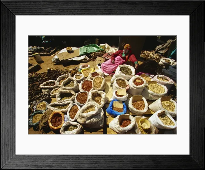 Framed Print : Medicine Market Framed Print : Medicine Market