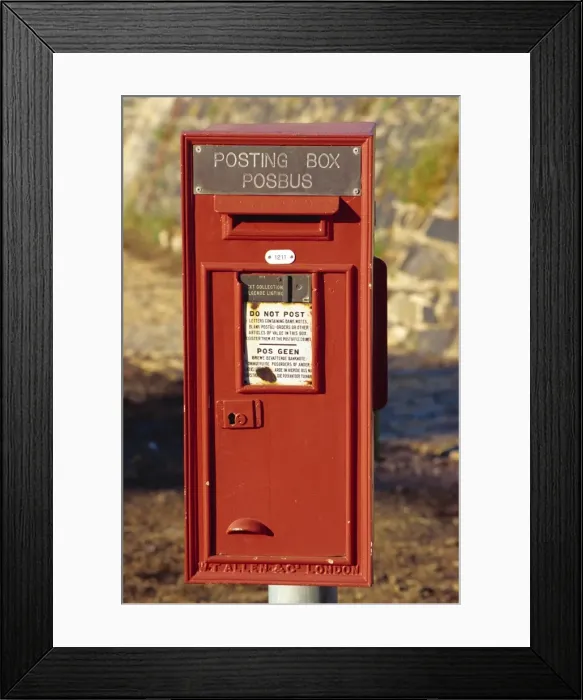 Framed Print : Mail box, South Africa Framed Print : Mail box, South Africa