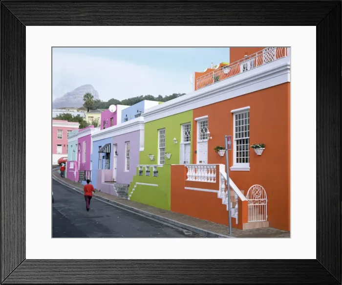 Framed Print : Colourful houses on Chiappini Street Framed Print : Colourful houses on Chiappini Street