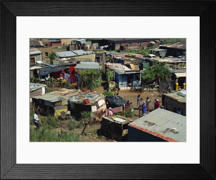 Framed Print : Squatter camp near Soweto Framed Print : Squatter camp near Soweto
