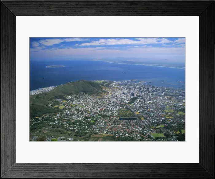 Framed Print : City viewed from Table Mountain Framed Print : City viewed from Table Mountain