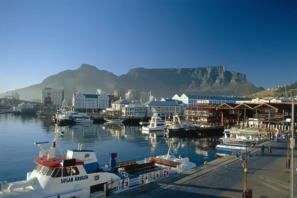 The V & A. waterfront and Table Mountain cape Town