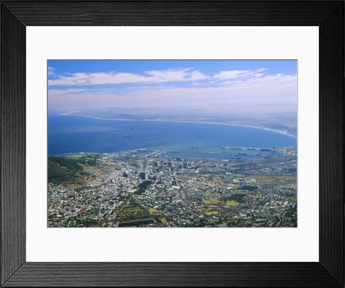 Framed Print : Cape Town viewed from Table Mountain Framed Print : Cape Town viewed from Table Mountain