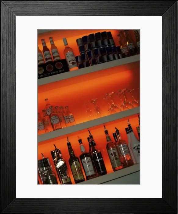Framed Print : Bottles of spirits Framed Print : Bottles of spirits