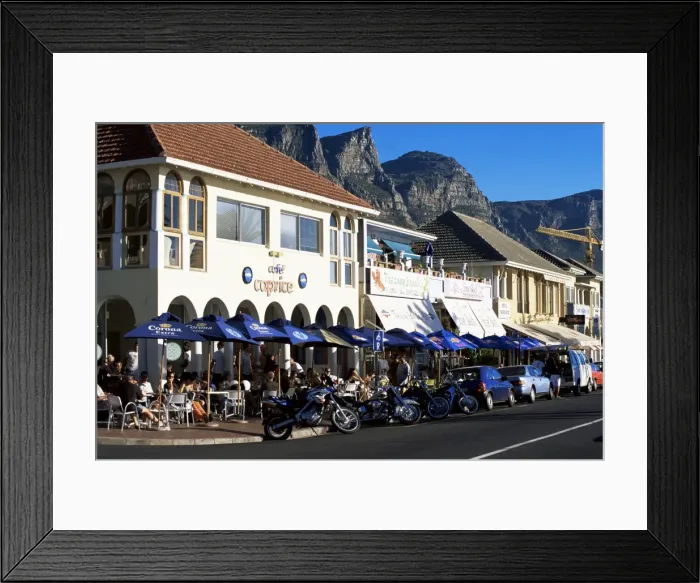 Framed Print : Restaurants long the popular Victoria Road Framed Print : Restaurants long the popular Victoria Road